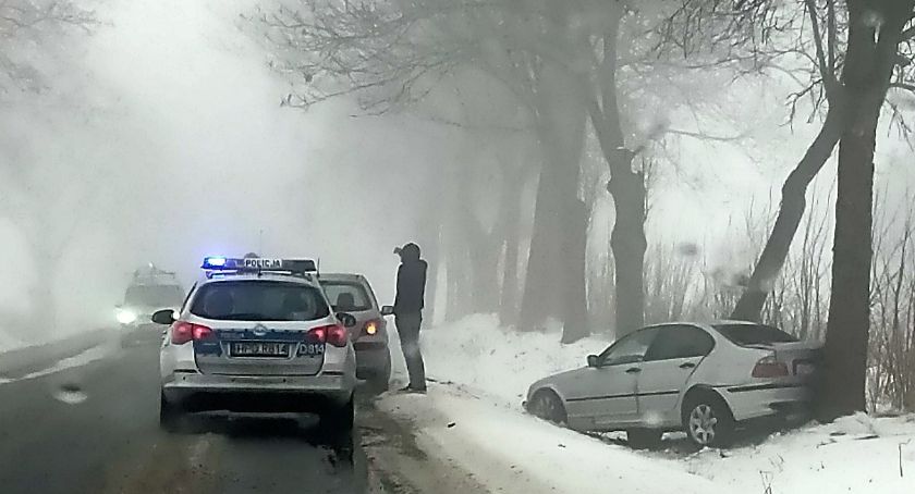 Kolizja na drodze powiatowej między Rykami a Rososzą