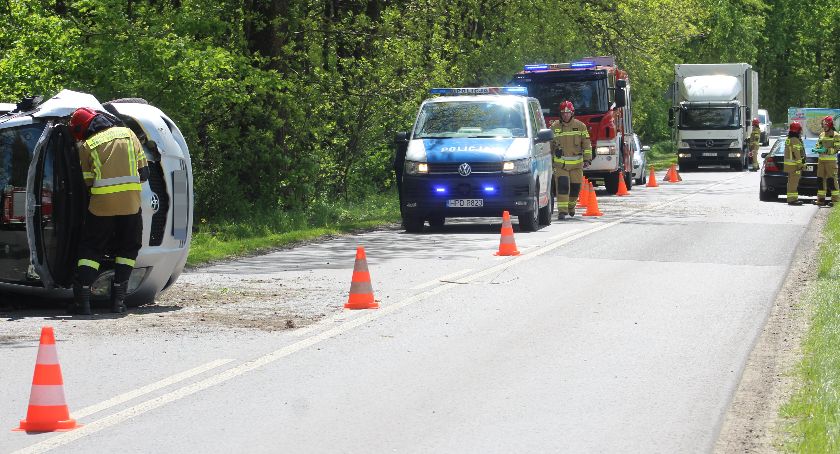 Utrudnienia po wypadku między Rykami, a Kłoczewem