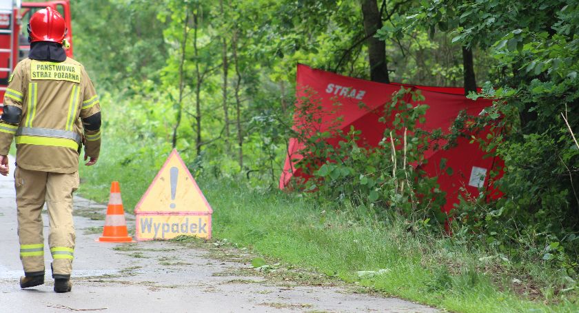 Śmiertelny wypadek motocyklisty pod Grabowem Szlacheckim