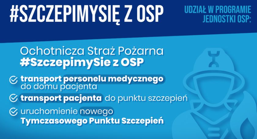 GM. RYKI Strażacy dowiozą na szczepienie