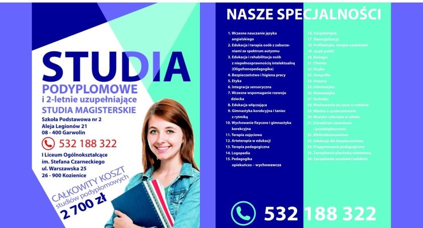 Studia podyplomowe dla nauczycieli. Szeroki wybór specjalności