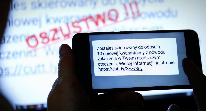 Uwaga na fałszywe SMS-y o kwarantannie