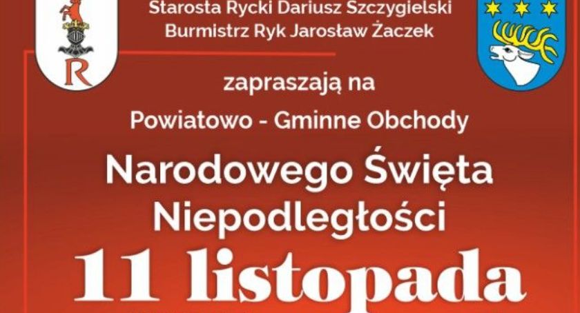 RYKI: Zapraszają na obchody 103. rocznicy odzyskania przez Polskę Niepodległości 