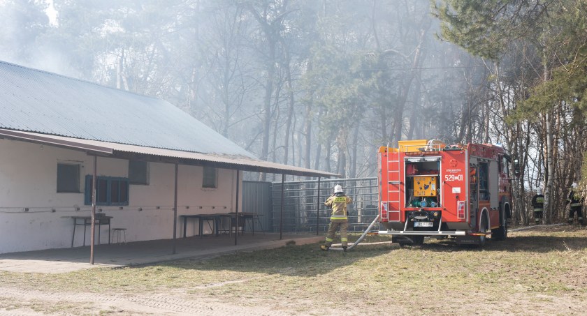 Ogień szybko rozprzestrzeniał się w kierunku siedziby harcerzy