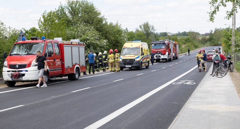 Ryki - Zderzenie samochodu z motocyklem