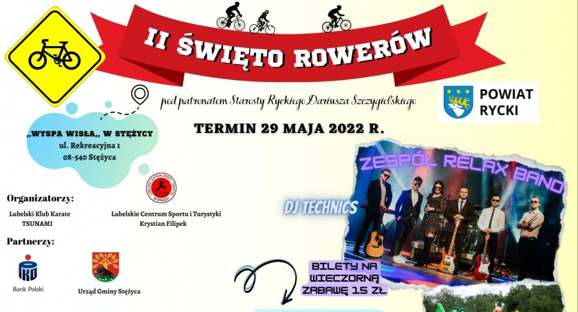 II Święto Rowerów już 29 maja. Czeka 5 tras i wiele atrakcji