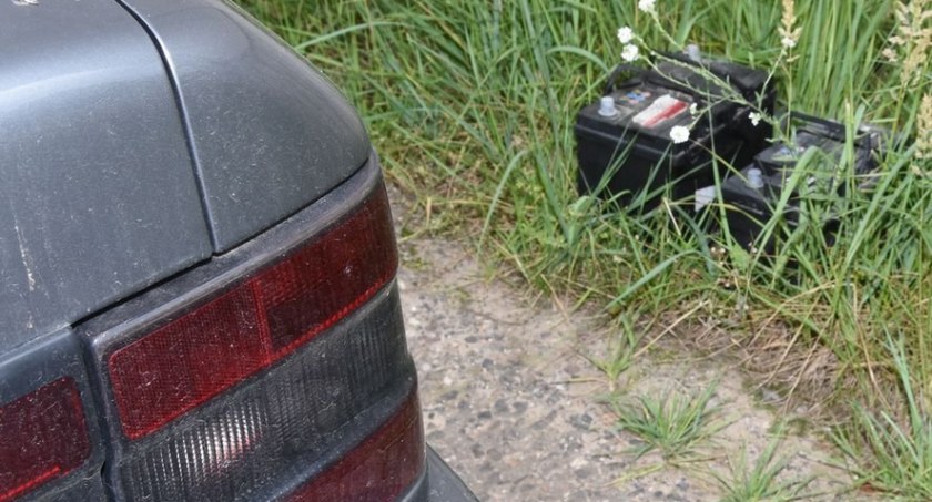 Złodziej akumulatorów w rękach policji