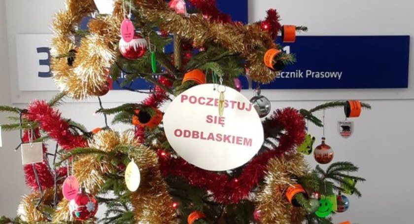 Policjanci z Ryk ubrali wyjątkową choinkę