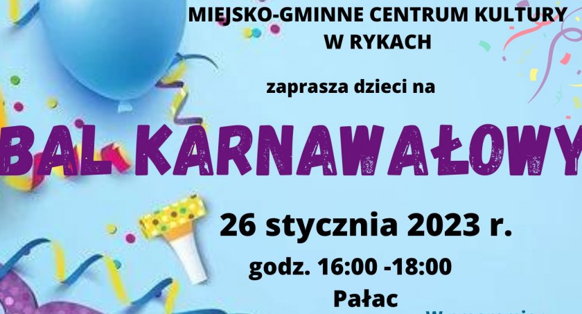 Bal karnawałowy dla dzieci 