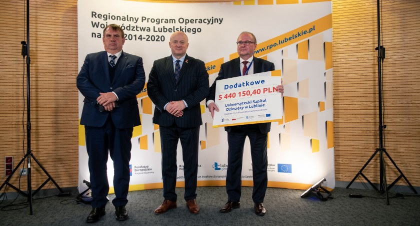 Dodatkowe środki unijne dla Uniwersyteckiego Szpitala Dziecięcego w Lublinie