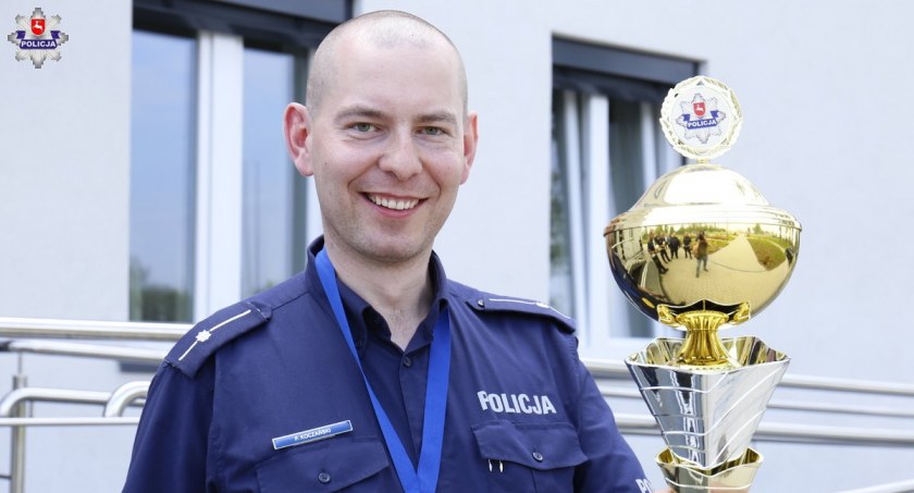 Mł. asp. Piotr Koczański to najlepszy lubelski 