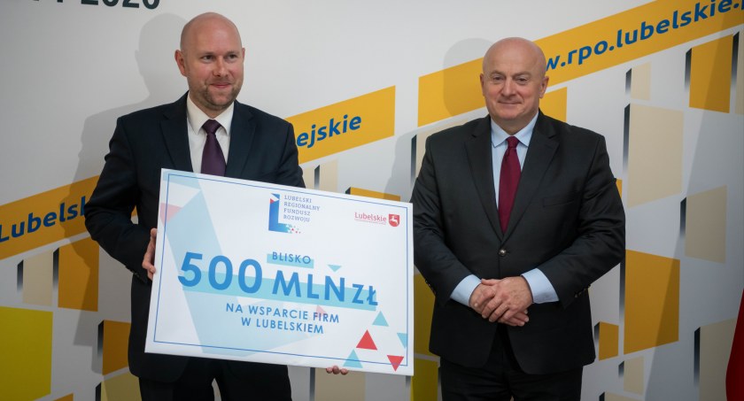 Blisko pół miliarda złotych na wsparcie lubelskich firm