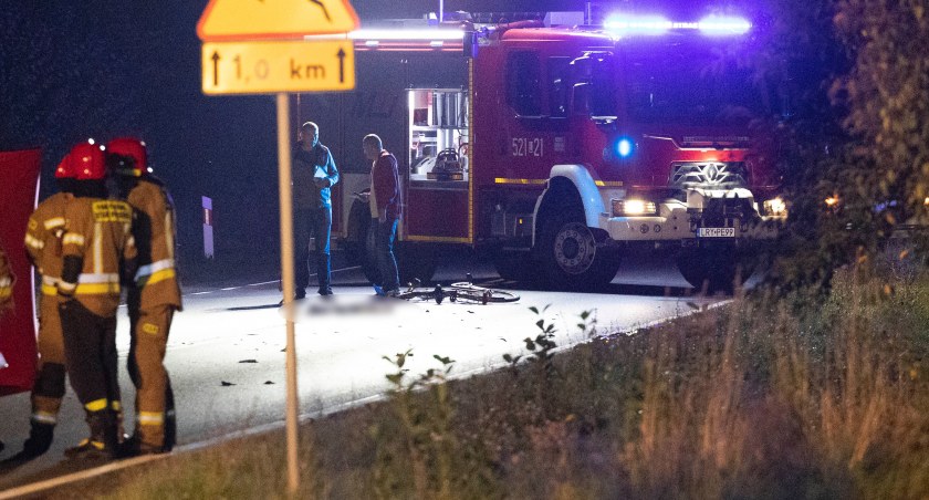 Moszczanka - Nie żyje rowerzysta. Wypadek na drodze krajowej nr 48