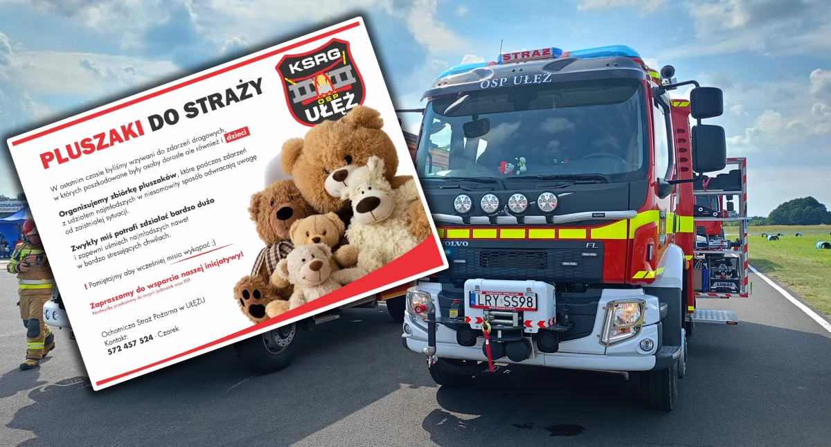 Pluszaki do straży. Ochotnicy z Ułęża z myślą o najmłodszych 