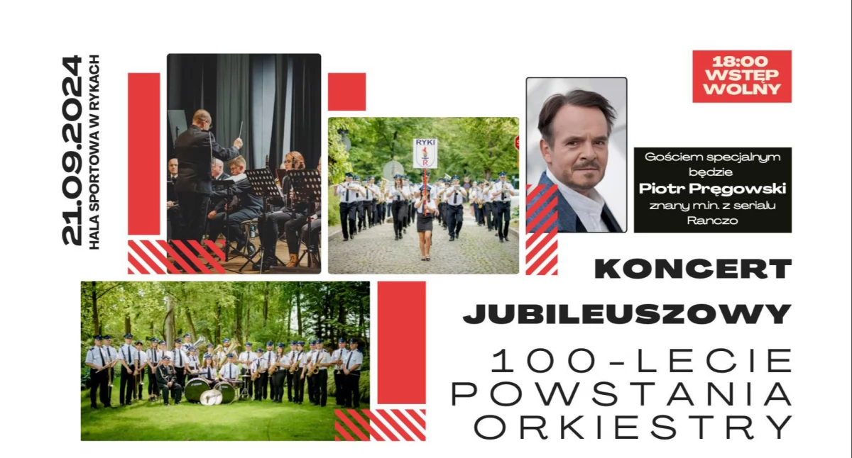 Zapraszamy na koncert jubileuszowy Orkiestry Dętej OSP w Rykach 