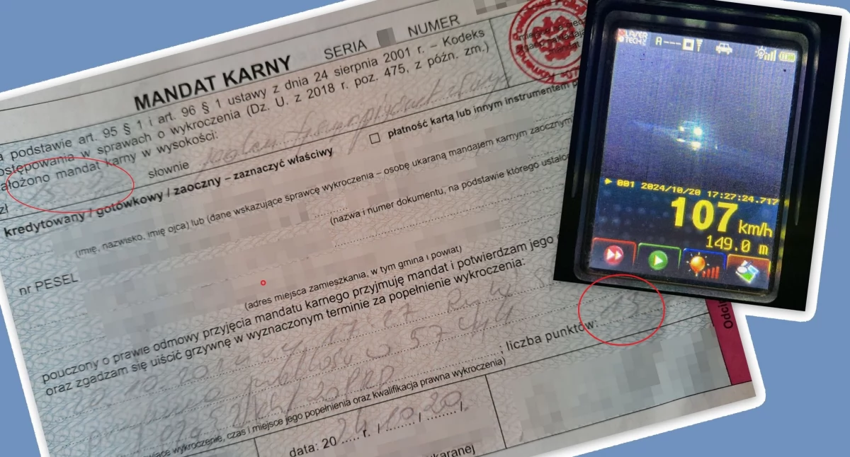 19-latek pędził przez Ryki 107 km/h! Stracił prawo jazdy i dostał gigantyczny mandat