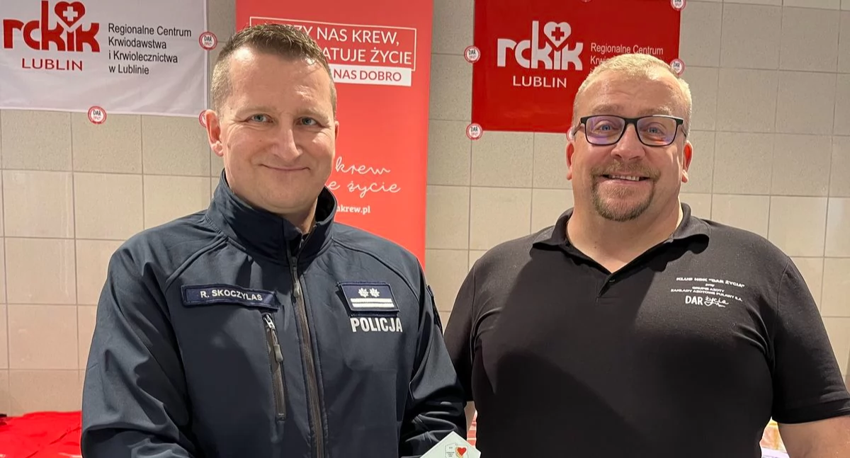 Policjanci z Puław i Ryk oddali ponad 40 litrów krwi! To bezcenna pomoc dla potrzebujących