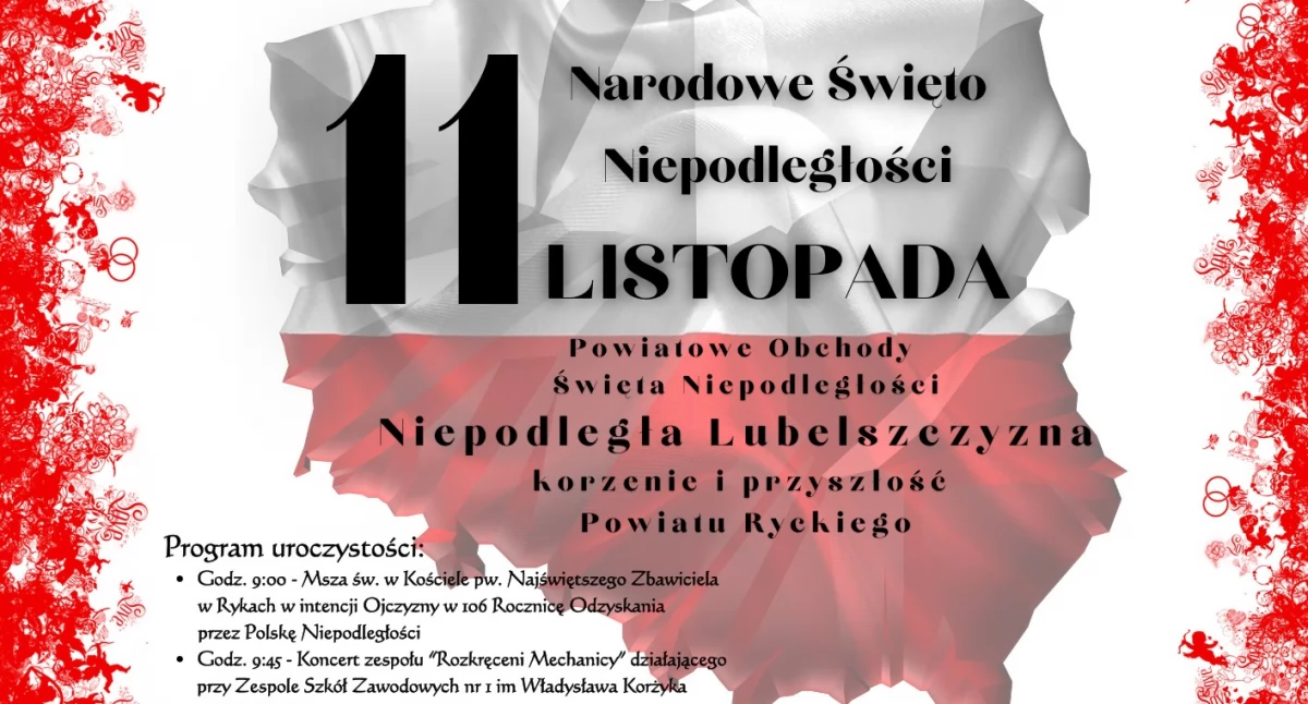 Wielkie obchody Święta Niepodległości w Powiecie Ryckim – Msza, koncert i przemarsz dla lokalnej społeczności