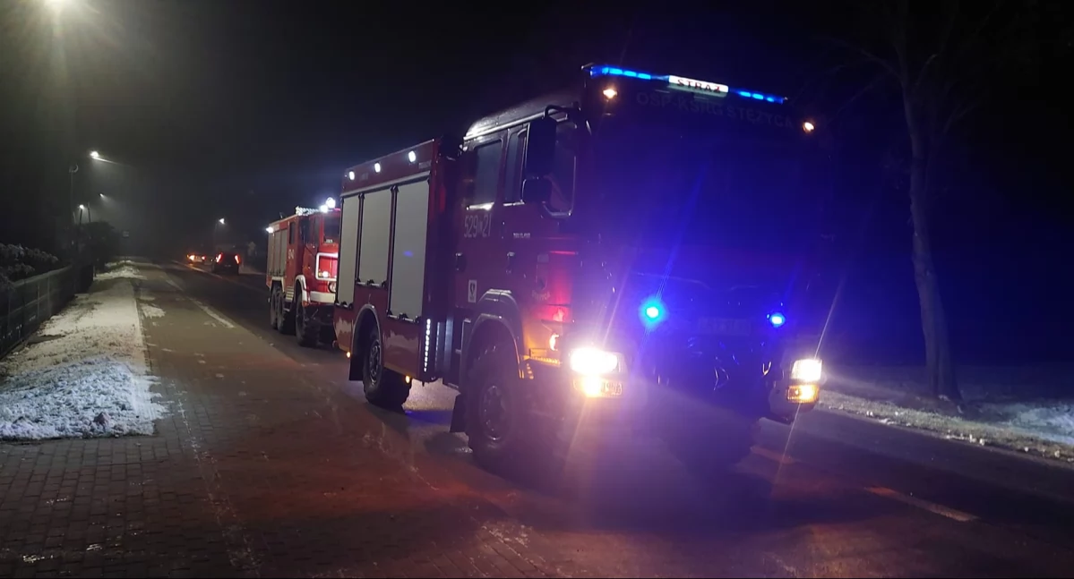 Nocny dramat w Długowoli! Pożar sadzy mógł zakończyć się tragedią