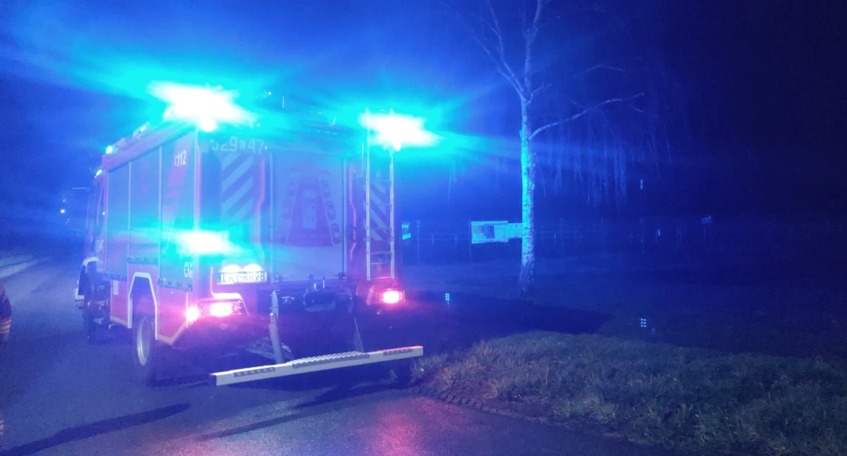 Niebezpieczna plama ropopochodna na drodze! Interweniowały trzy służby w Sobieszynie
