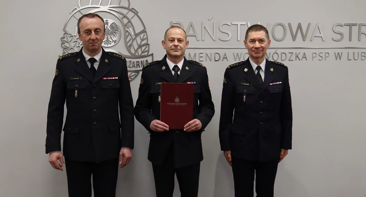 Łukasz Tomaszewski nowym Zastępcą Komendanta PSP w Rykach! Wielka zmiana w lokalnej straży pożarnej