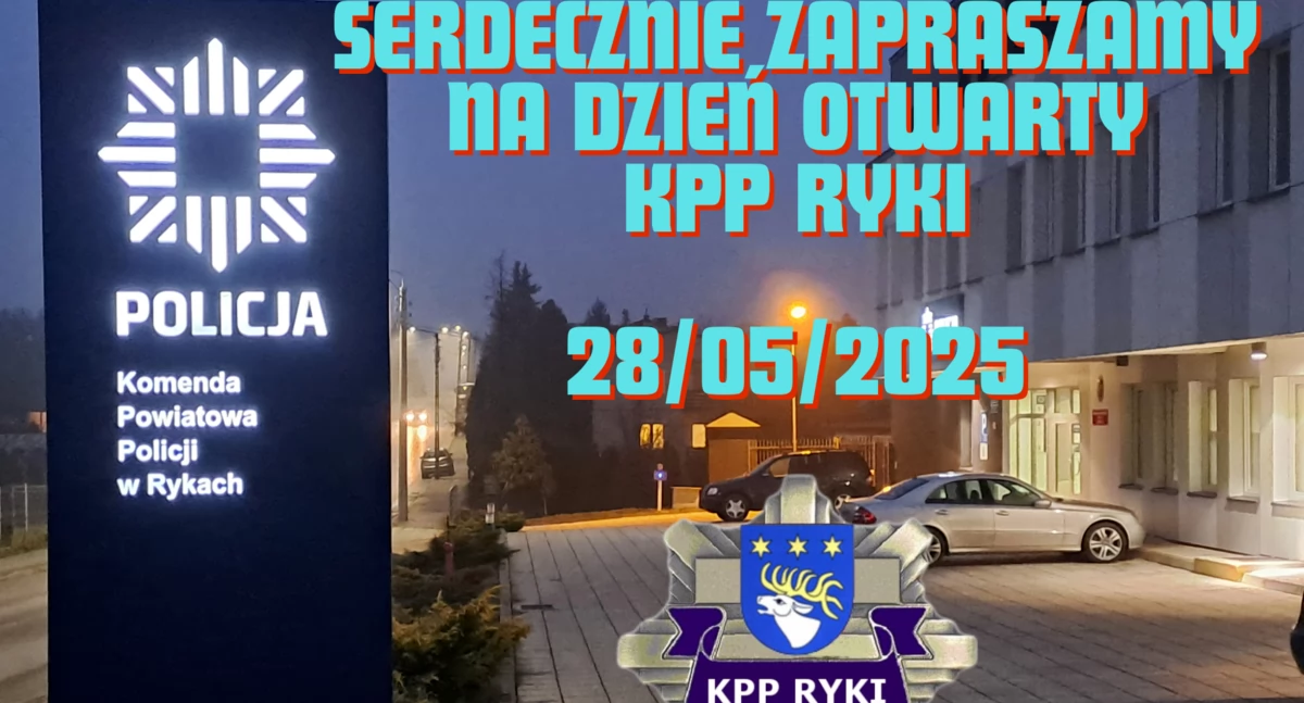 Dzień otwarty w Komendzie Policji w Rykach. Rekrutacja, sprzęt, zwiedzanie – sprawdź szczegóły