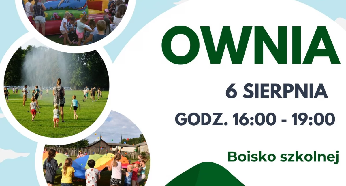 Wakacyjna frajda w Owni. Animacje, konkursy i dmuchana zjeżdżalnia z CKiS