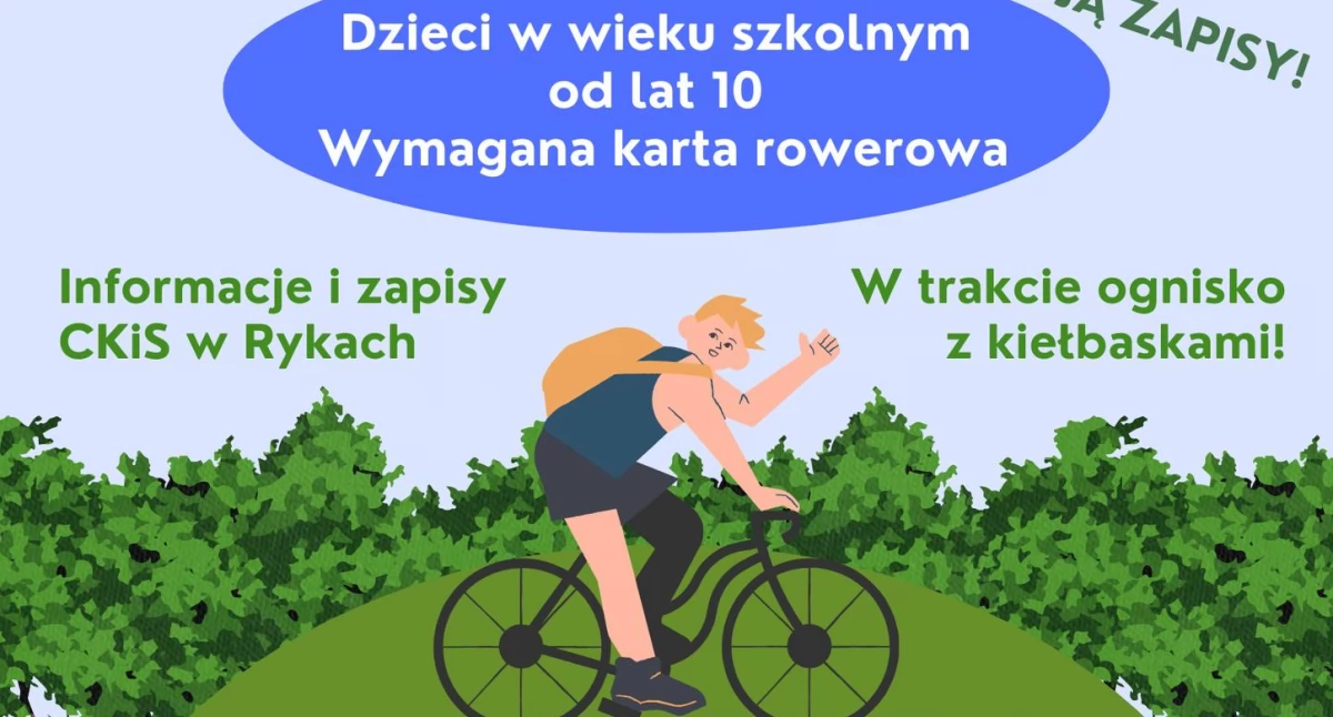  Gotowi na przygodę na dwóch kółkach? Centrum Kultury i Sportu w Rykach zaprasza na niezapomnianą wycieczkę!