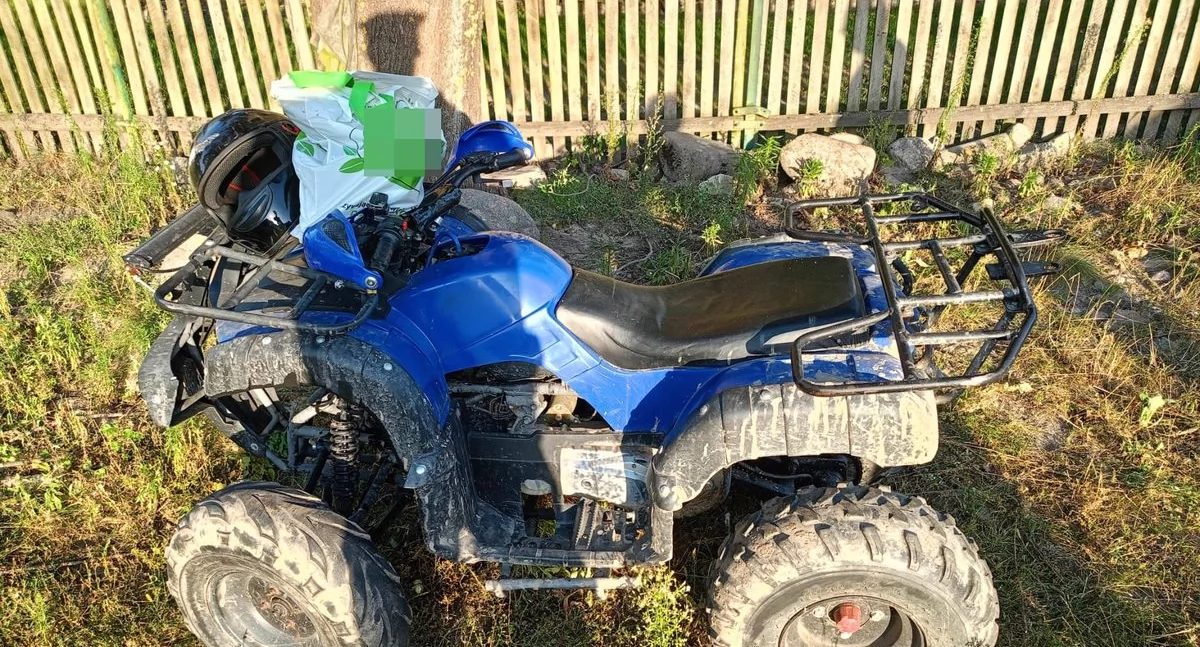 Ponad 3 promile, nielegalny quad i brawura. 29-latek cudem uniknął tragedii