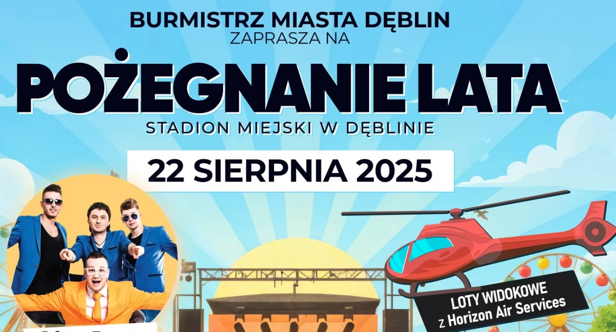 Pożegnanie Lata w Dęblinie: koncerty, atrakcje i szczytny cel