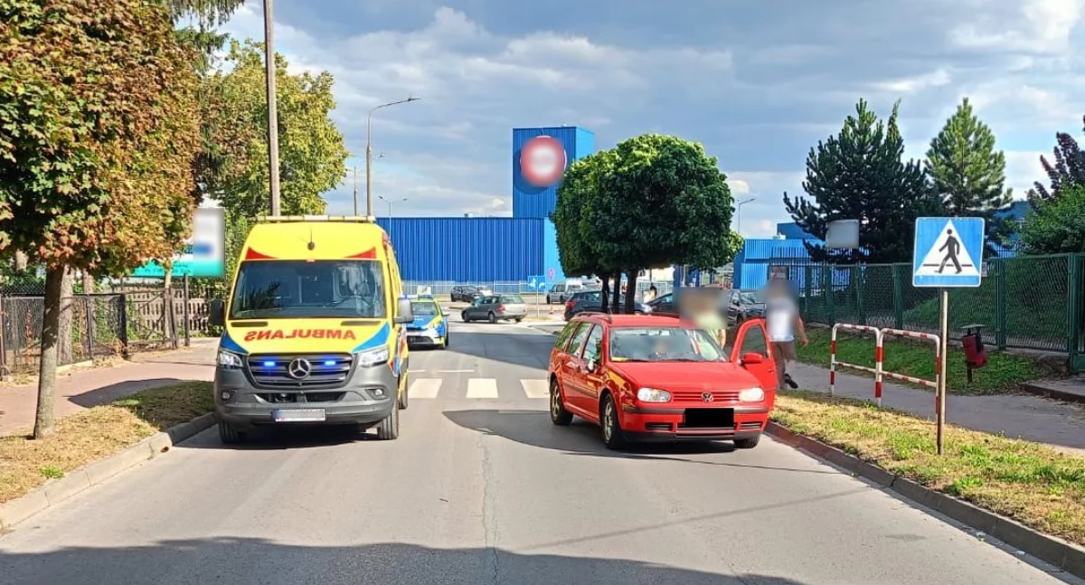 Potrącenie pieszego na pasach w Rykach. Policja apeluje o ostrożność