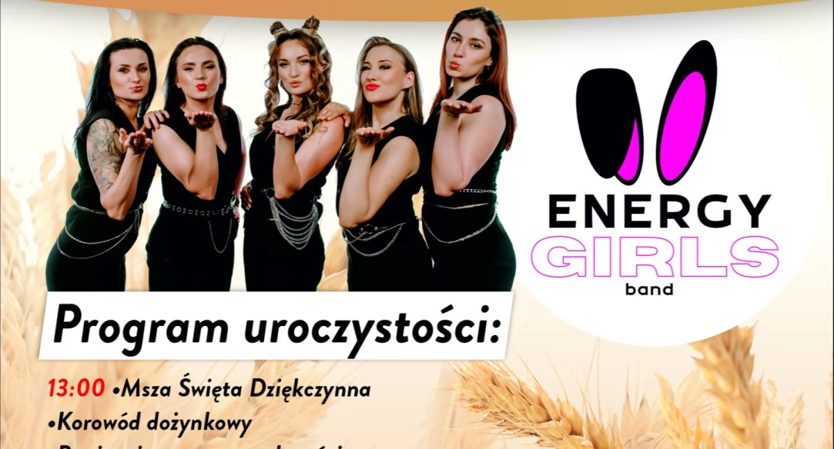 Dożynki Gminy Nowodwór już 7 września. Wystąpi zespół Energy Girls