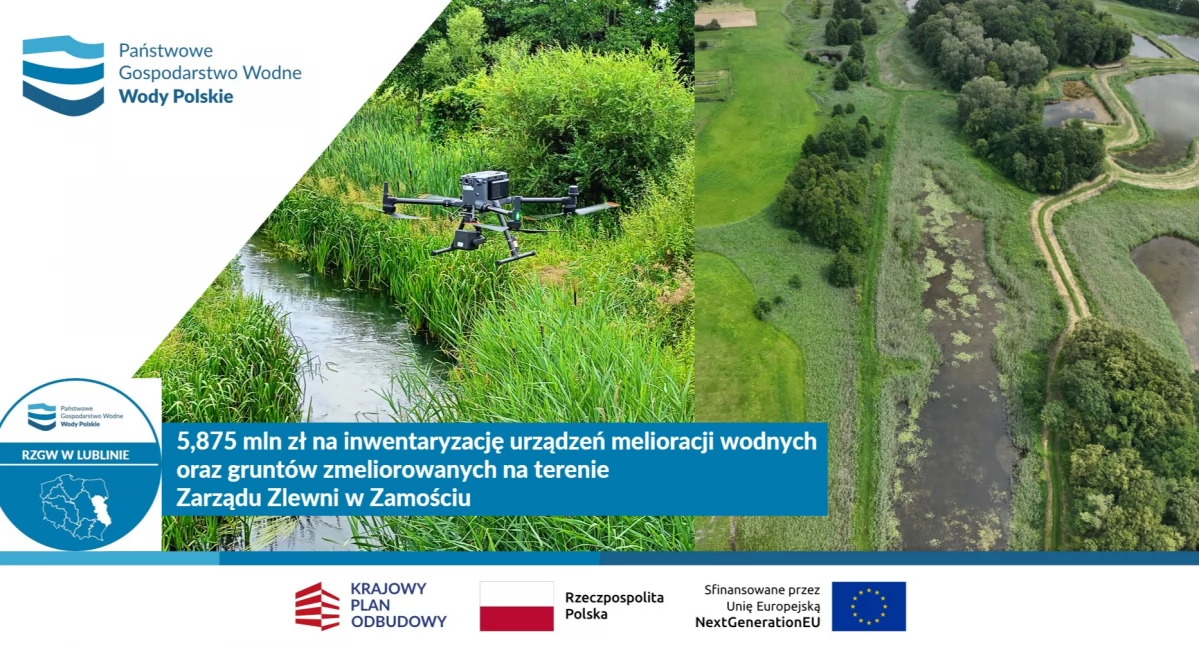 Drony nad Rykami. Wody Polskie wyjaśniają powód lotów