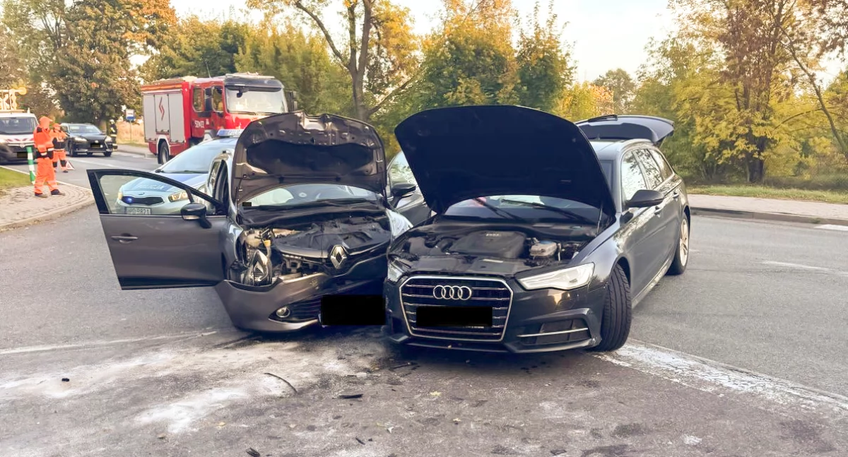 Poważny wypadek na DK48. Pasażerka trafiła do szpitala