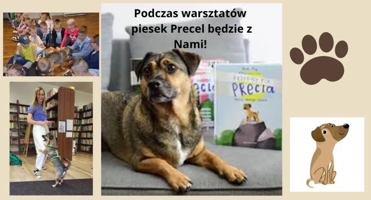 Pies Precel czeka na dzieci