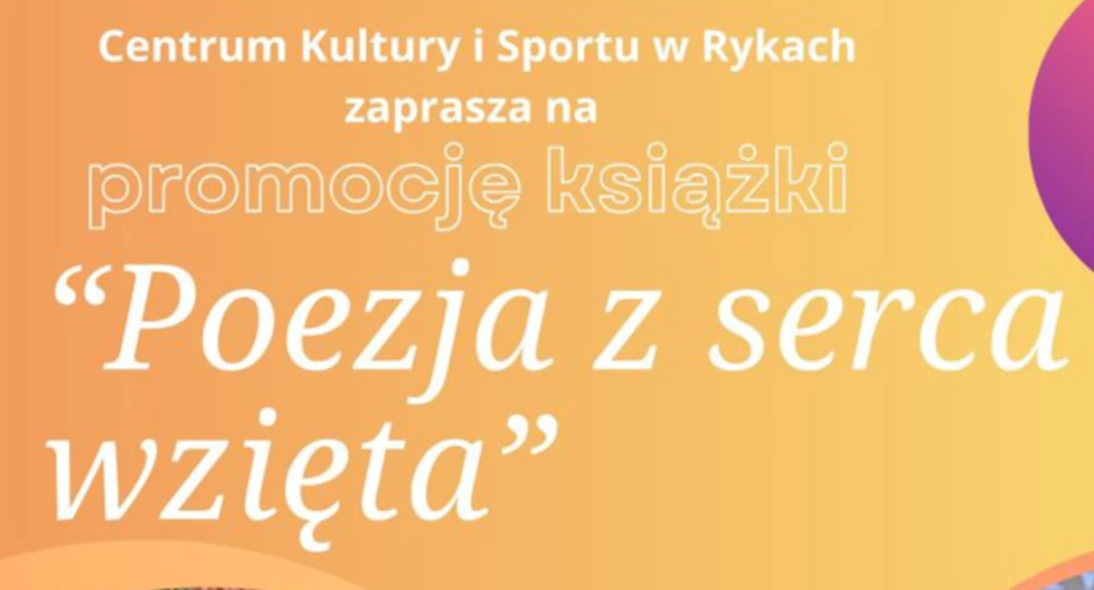 Nie przegap! Poezja, muzyka i emocje na spotkaniu w Rykach już 10 stycznia!