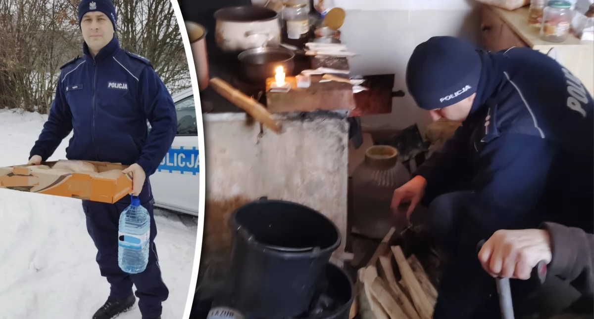 79-latek zmuszony był topić śnieg. Policja apeluje o pomoc osobom zagrożonym wychłodzeniem