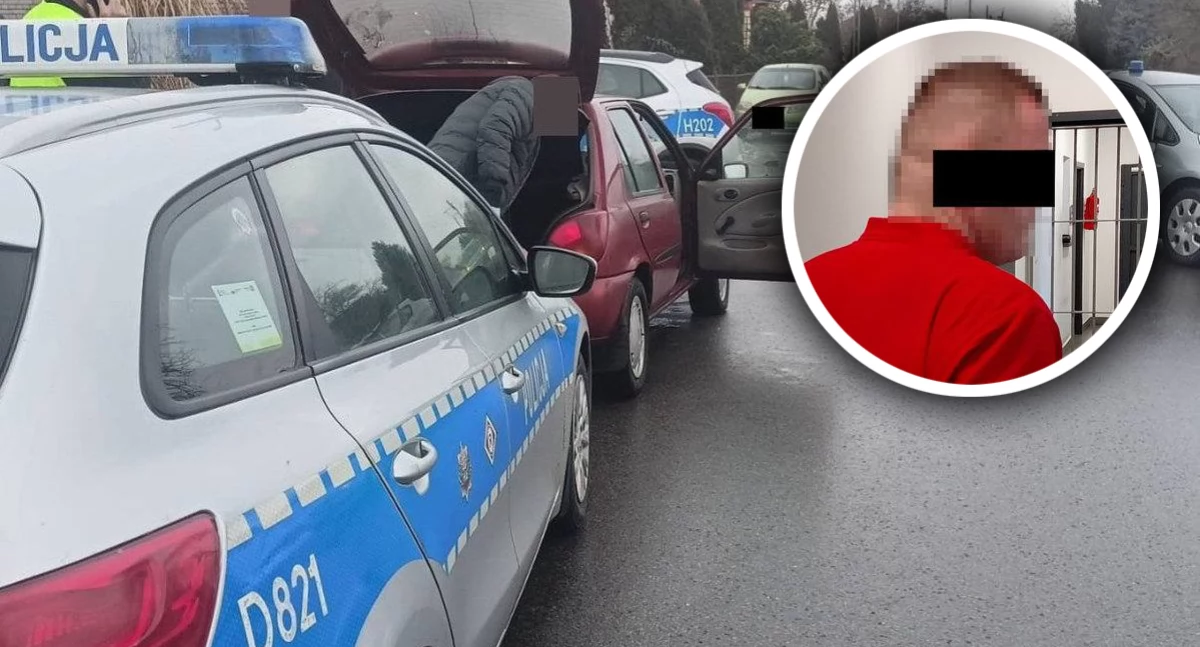 Uciekał przed policją, był pijany i miał zakaz prowadzenia. Pościg zakończył się w sąsiednim powiecie
