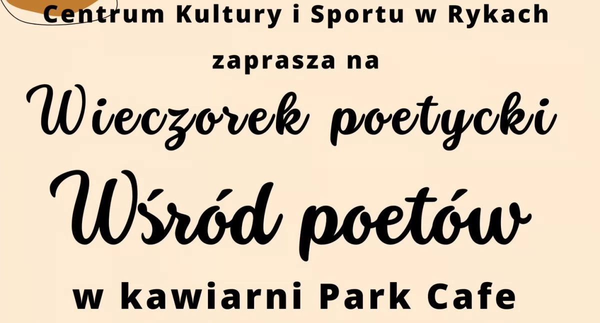 Wieczorek poetycki w Rykach: spotkanie z lokalnymi twórcami w Park Cafe