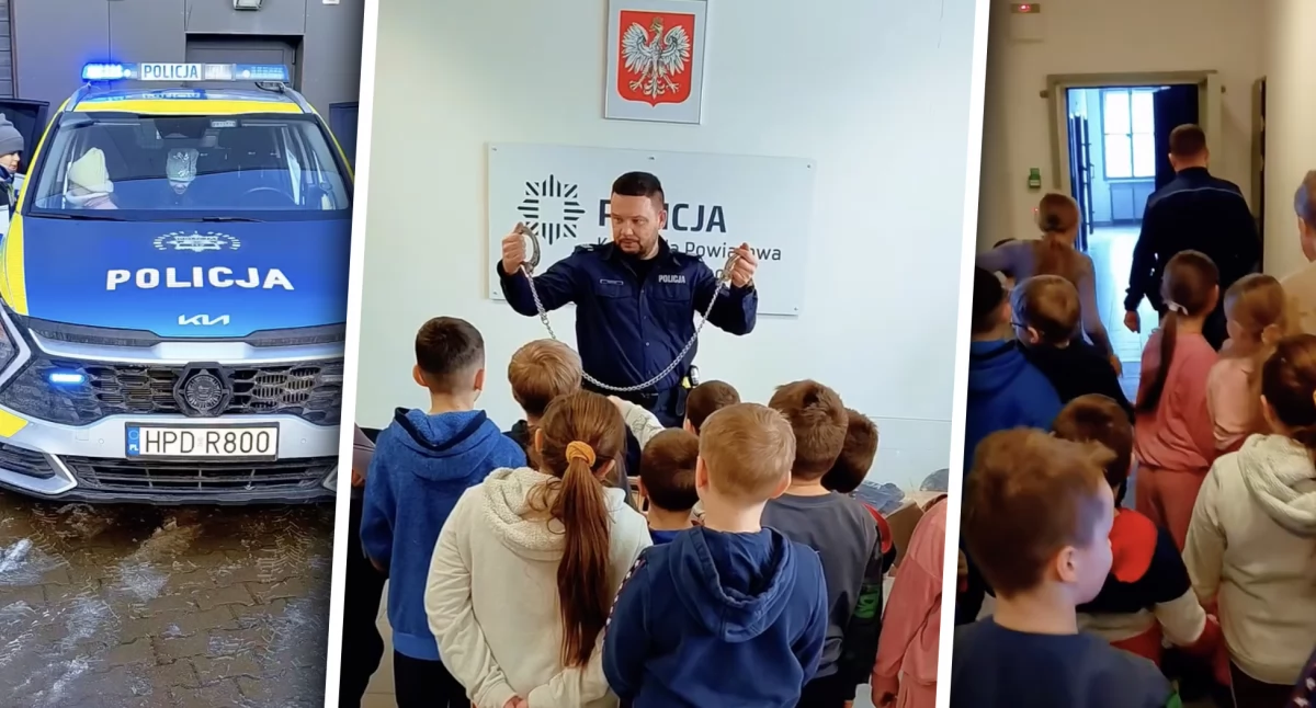 Niezwykła wizyta na komendzie policji! Zwiedzanie i nauka bezpieczeństwa