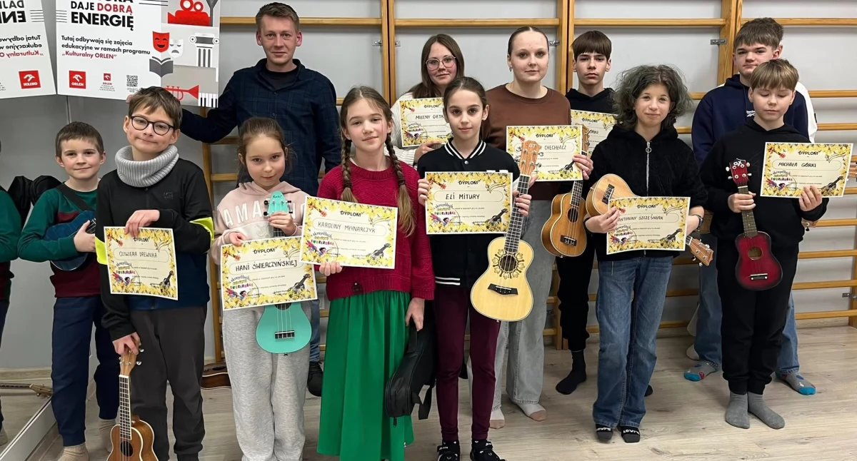 Ukulele podbiło serca dzieci. Finał muzycznych zajęć