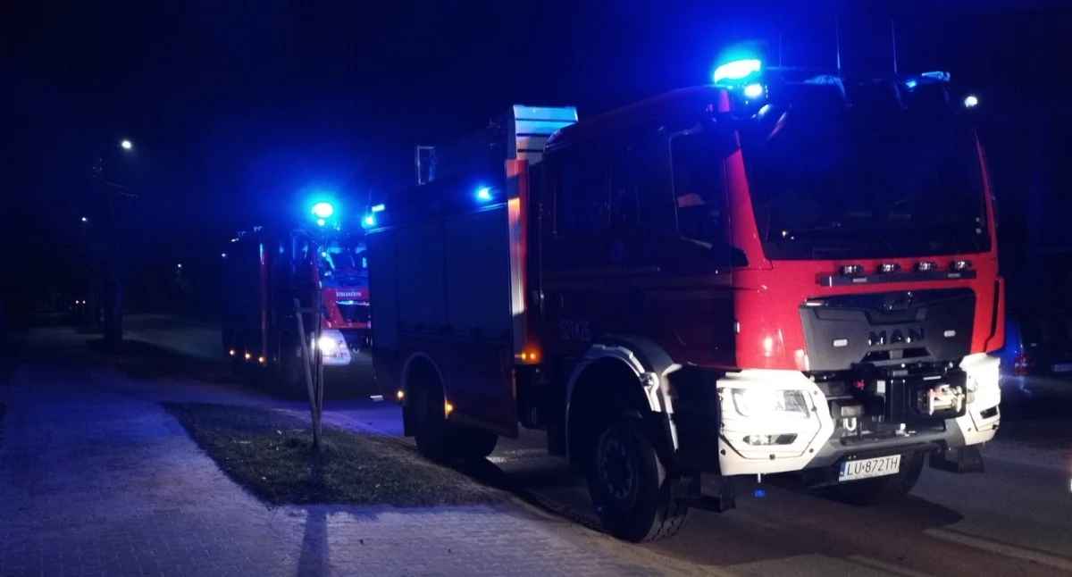 Płonące przyłącze energetyczne. Straż opanowała ogień