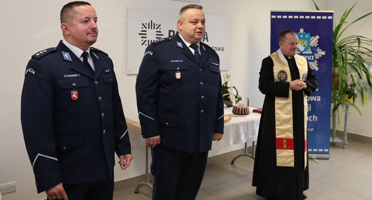 Wielkanocne spotkanie w Komendzie Powiatowej Policji w Rykach