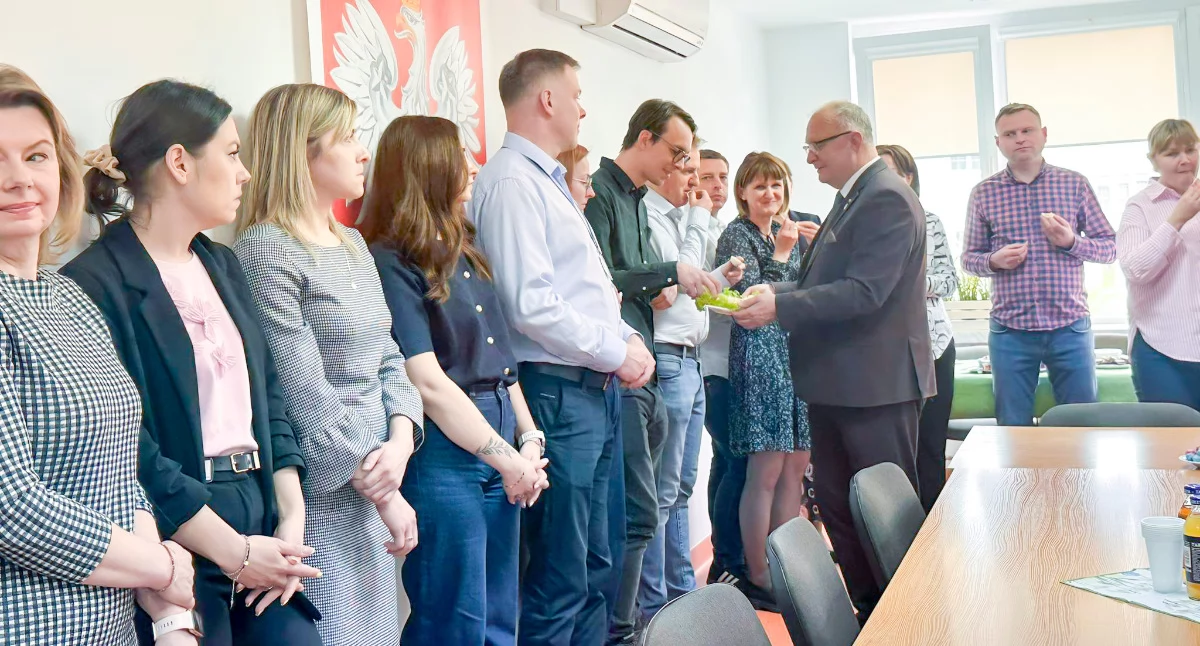 Jajeczko w powiecie. Były życzenia i wspólna modlitwa