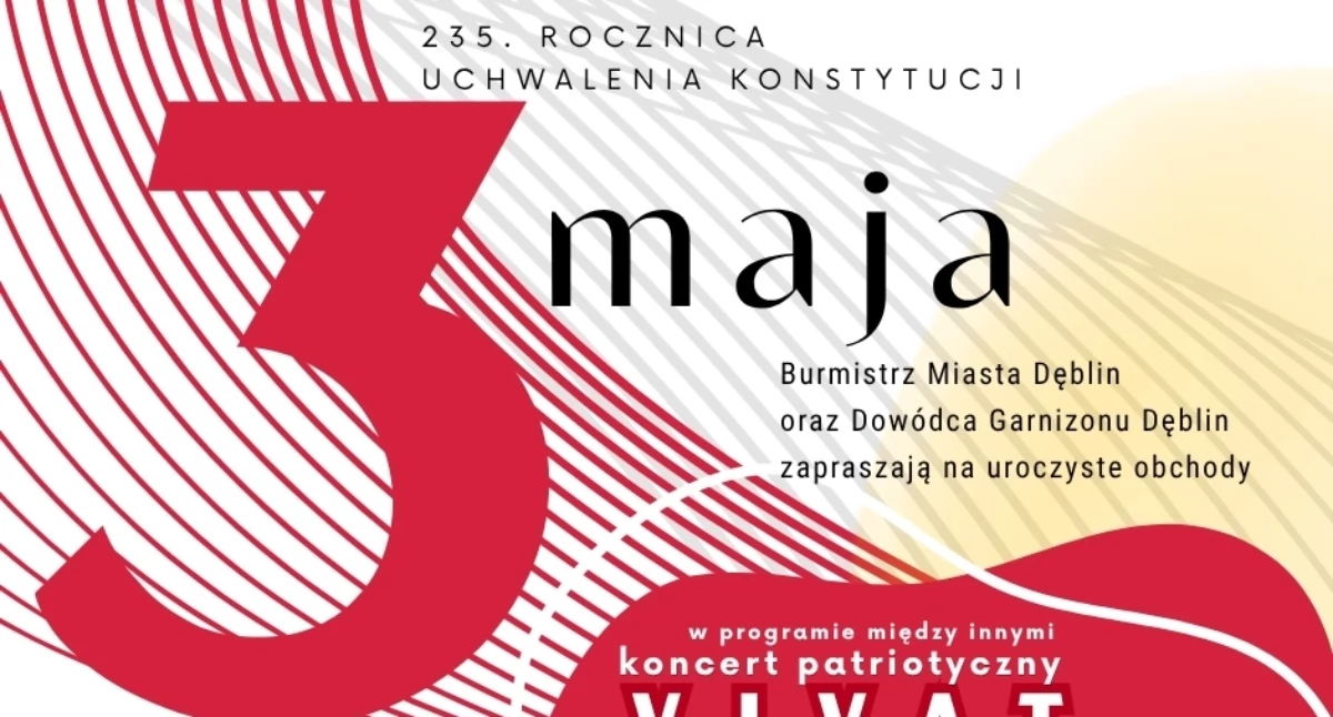 Uroczyste obchody Święta Konstytucji 3 Maja w Dęblinie