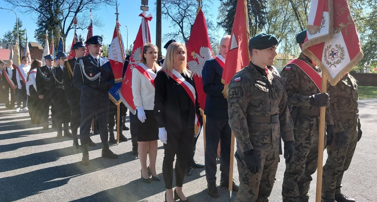 Uroczyste obchody 3 Maja w Rykach. Uroczystości z udziałem mieszkańców i władz