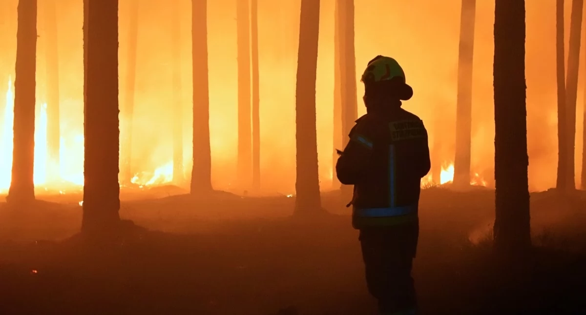 Wielki pożar lasów w regionie: Trwa akcja gaśnicza. Zginął pilot Dromadera