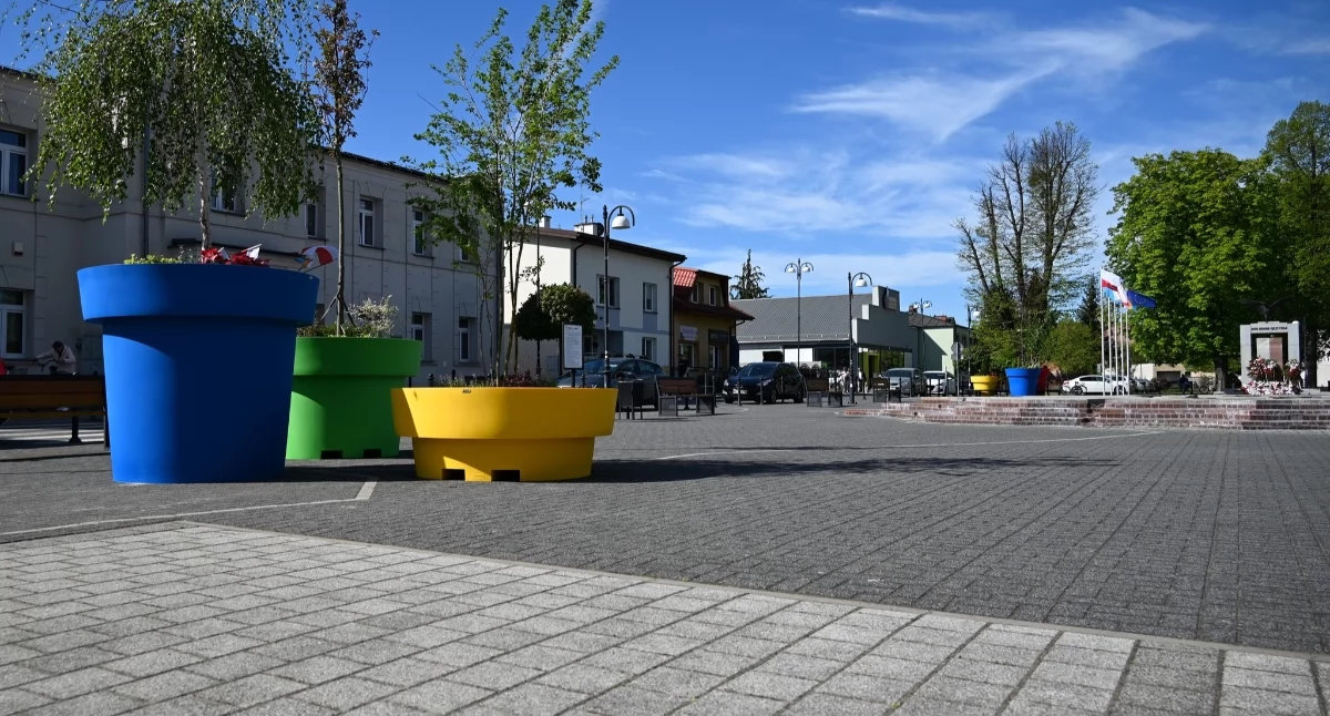 Zielona metamorfoza centrum Dęblina przy Urzędzie Miasta