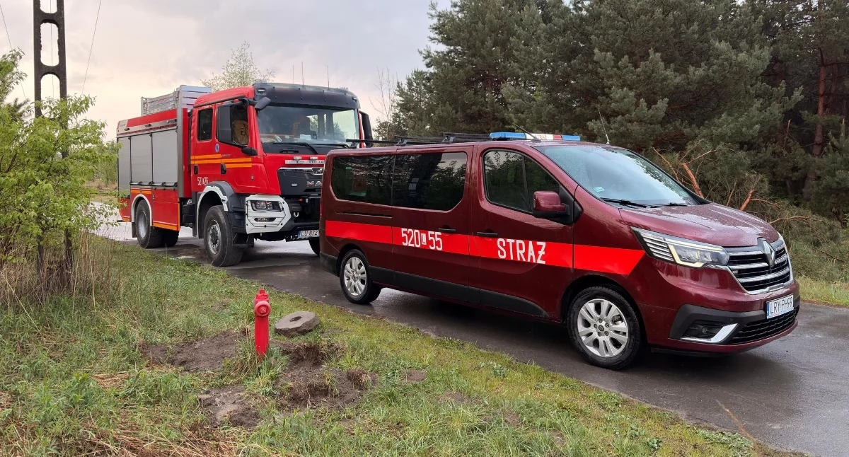 Strażacy z Ryk ruszyli do walki z ogromnym pożarem lasu w Puszczy Solskiej