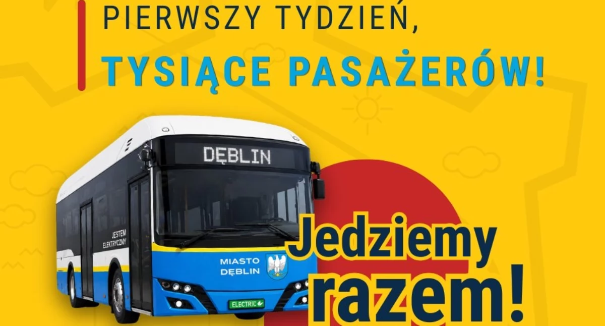 Pierwszy tydzień komunikacji miejskiej w Dęblinie za nami. Ponad 3 tysiące pasażerów
